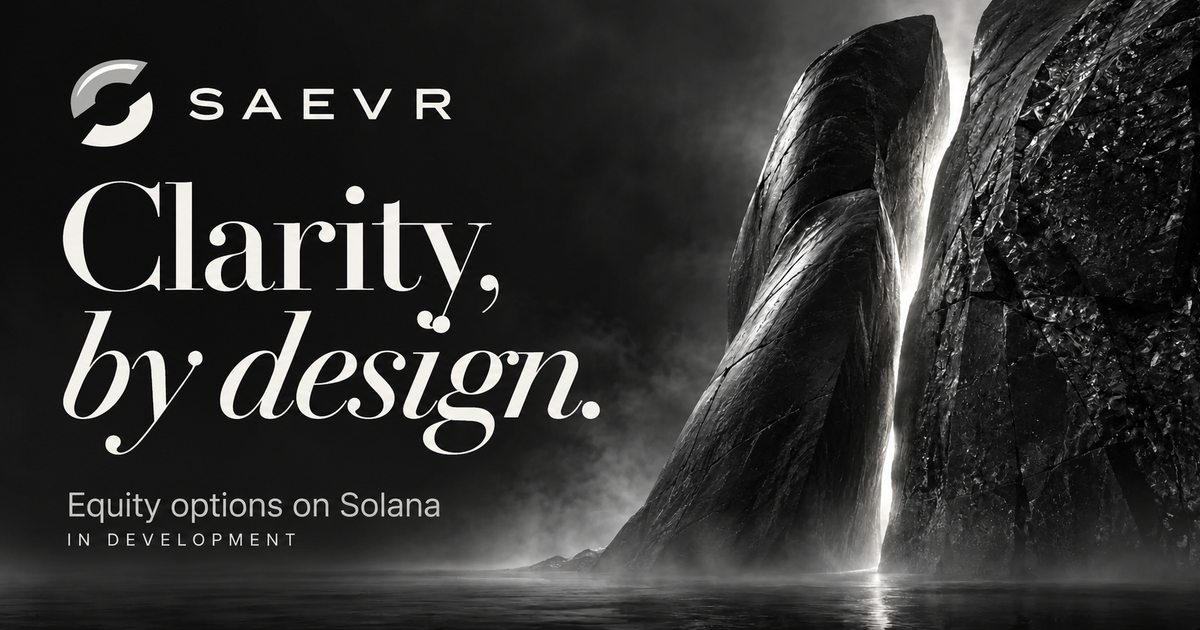Capa editorial SAEVR: clarity, by design